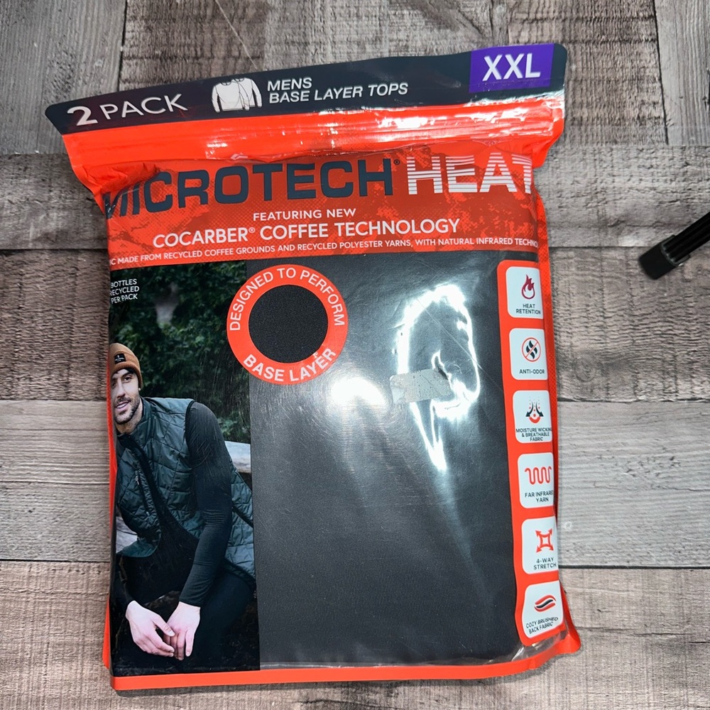 Microtech Heat Men's Base Layer Tops XXL